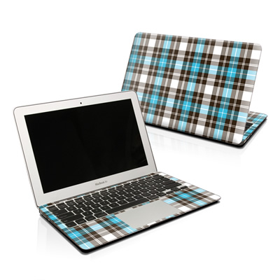 MB-PLAID-TUR MacBook Skin - Turquoise Plaid -  DecalGirl