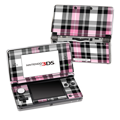 N3DS-PLAID-PNK Nintendo 3DS Skin - Pink Plaid -  DecalGirl