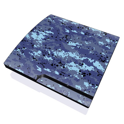 PS3S-DIGISCAMO PS3 Slim Skin - Digital Sky Camo -  DecalGirl