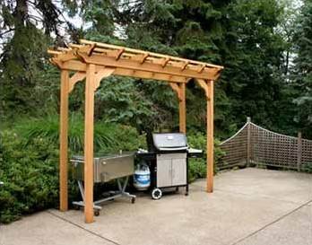 Cedar New Dawn Pergola  4ft x 8ft  Western Red Cedar