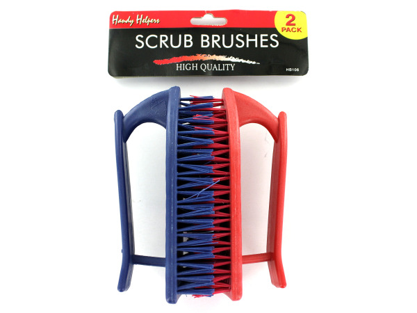 Picture of Bulk Buys HB106-24 4-7/8&quot; x 2-1/8&quot; Plastic Scrub Brush Set - Pack of 24