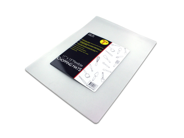 Picture of Bulk Buys HT640-48 1&quot; x 15&quot; Transparent Plastic Chopping Mat Set - Pack of 48