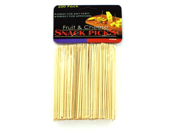 Picture of Bulk Buys HT858-108 Wood Appetizer Picks in a Poly Bag - Pack of 108