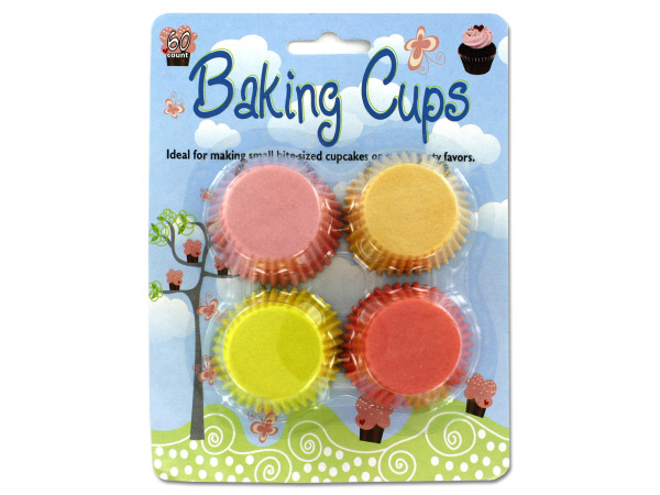 Picture of Bulk Buys HT885-36 1 1/8&quot; x 1&quot; x 2&quot; Paper Petite Baking Cups - Case of 36