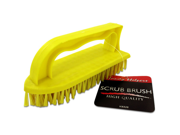 Picture of Bulk Buys HX028-96 5 1/2&quot;Long 2 1/4&quot; Wide 1 1/2&quot; Tall Scrub Brush with Handle - Pack of 96