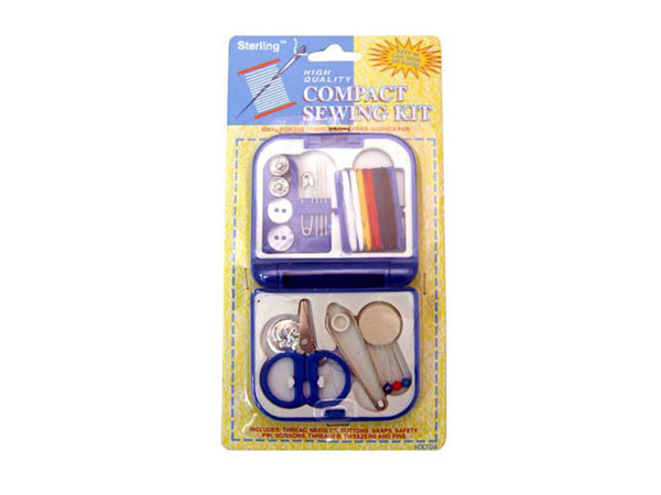 Picture of Bulk Buys HX104-96 Compact Sewing Kit on a Blister Pack - Case of 96