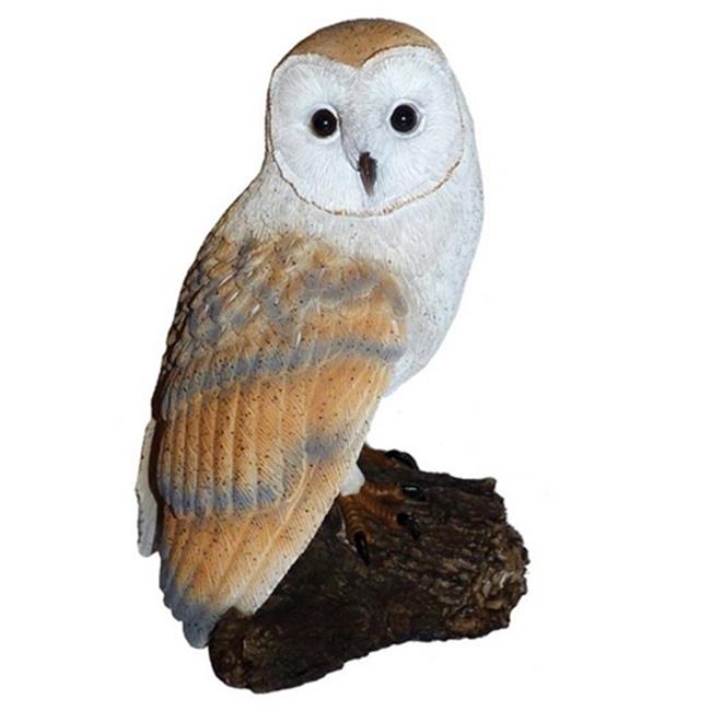 Michael Carr Designs Mcd80049 Michael Carr Barn Owl On Stump Resin