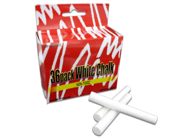 Picture of Bulk Buys KK019-48 36 Pack 2-3/4&quot; White Chalk - Pack of 48