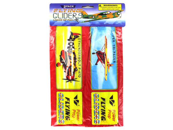 Picture of Bulk Buys KK776-48 Yellow  Green  Blue  Red Flying Gliders - Pack of 48