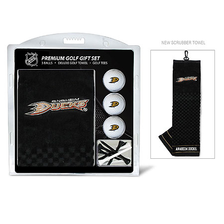 Picture of Team Golf 13020 Anaheim Ducks Embroidered Towel Gift Set