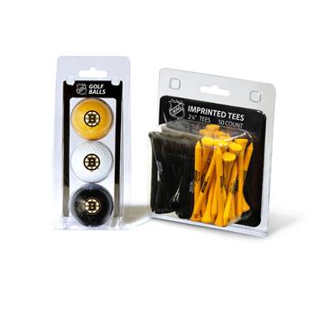 Picture of Team Golf 13199 Boston Bruins 3 Ball Golf and 50 Golf Tee