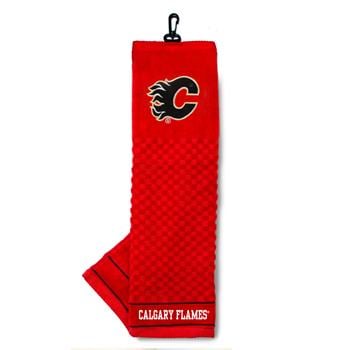Picture of Team Golf 13310 Calgary Flames Team Logo Golf Embroidered Towel