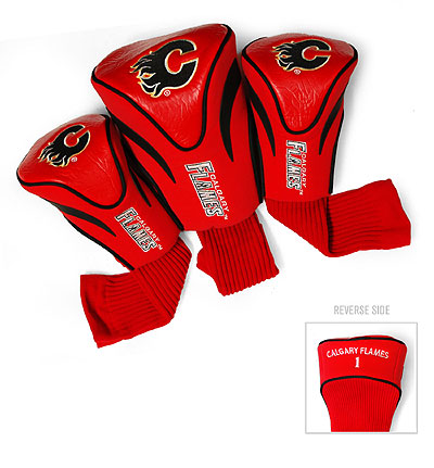 Picture of Team Golf 13394 Calgary Flames 3 Contour Sock Headcovers