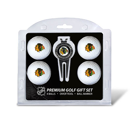 Picture of Team Golf 13506 Chicago Blackhawks 4 Ball - Divot Tool Gift Set