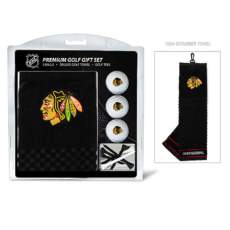 Picture of Team Golf 13520 Chicago Blackhawks Embroidered Towel Gift Set