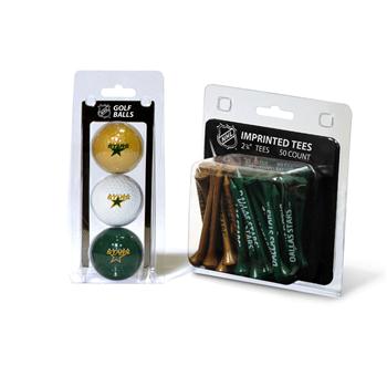 Picture of Team Golf 13899 Dallas Stars 3 Ball Golf and 50 Golf Tee