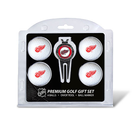 Picture of Team Golf 13906 Detroit Red Wings 4 Ball - Divot Tool Gift Set