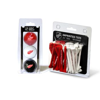 Picture of Team Golf 13999 Detroit Red Wings 3 Ball Golf and 50 Golf Tee