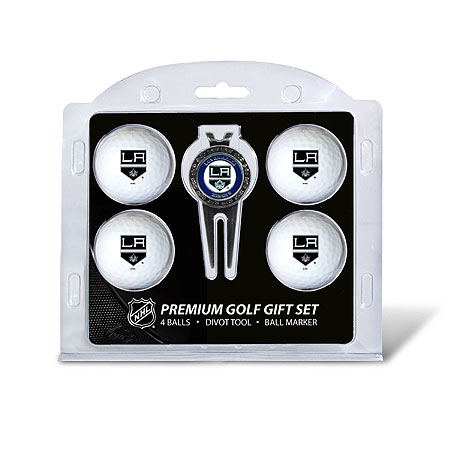 Picture of Team Golf 14206 Los Angeles Kings 4 Ball - Divot Tool Gift Set