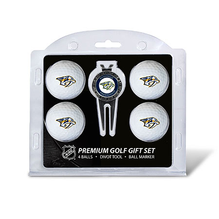 Picture of Team Golf 14506 Nashville Predators 4 Ball - Divot Tool Gift Set