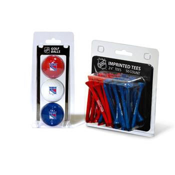 Picture of Team Golf 14899 New York Rangers 3 Ball Golf and 50 Golf Tee