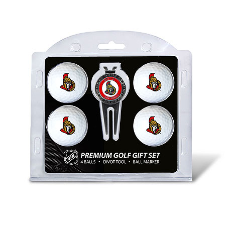 Picture of Team Golf 14906 Ottawa Senators 4 Ball - Divot Tool Gift Set