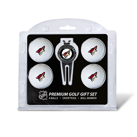 Picture of Team Golf 15106 Phoenix Coyotes 4 Ball - Divot Tool Gift Set