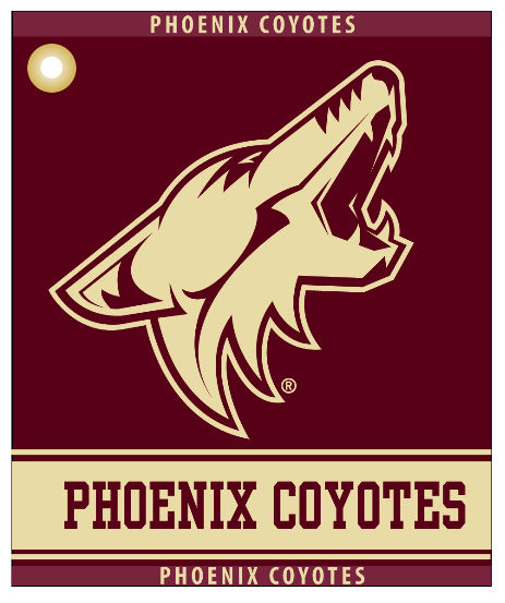 Picture of Team Golf 15180 Phoenix Coyotes NHL Woven Team Logo Golf Towel