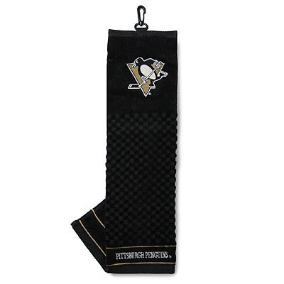 Picture of Team Golf 15210 Pittsburgh Penguins Embroidered Towel