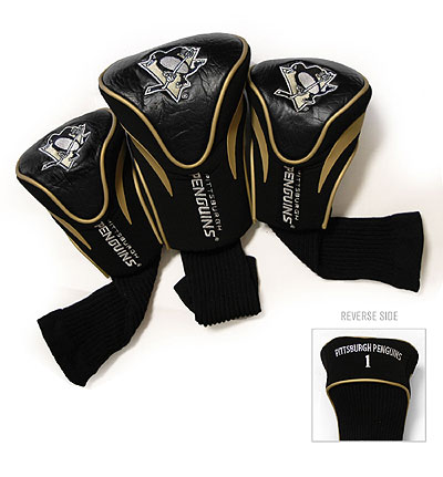Picture of Team Golf 15294 Pittsburgh Penguins 3 Contour Sock Headcovers