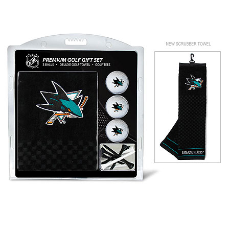 Picture of Team Golf 15320 San Jose Sharks Embroidered Towel Gift Set