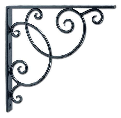 Picture of Achla B-21 10&quot;W x 10&quot;H Black Powder Coated Scroll Shelf Bracket