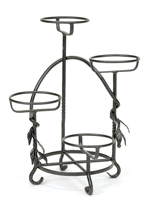 Picture of Achla FC-05 15&quot;W x 18&quot; H Cascading Plant Stand in Graphite Powder Coated