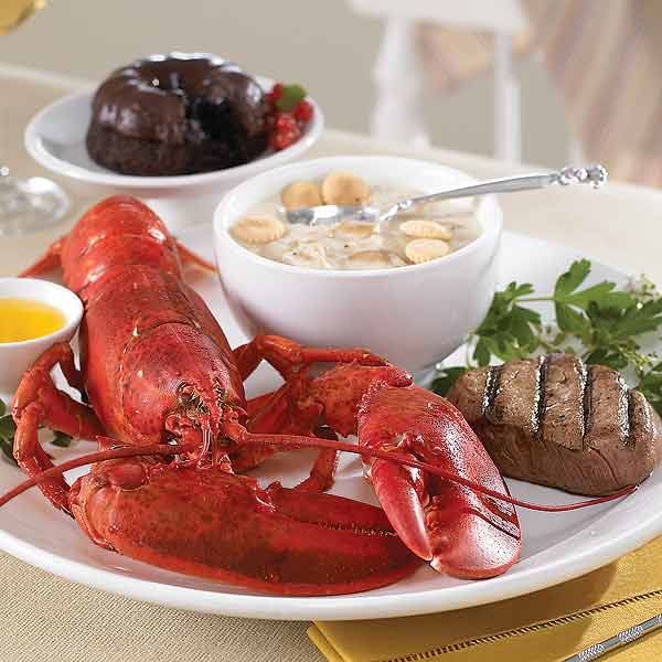 Picture of Lobster Gram SINGR1C Singular Sensation Dinner for 1
