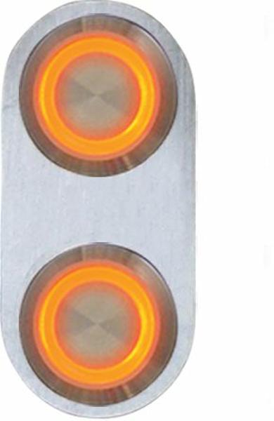 12544 Daytona Billet Switch with ORANGE LED Illumination - Single Switch