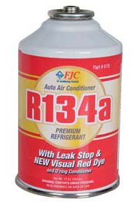 .  R134A Red Dye Premium Refrigerant with Leak Stop