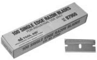 S & G Tool Aid TA87960 100 Single Edge Razor Blade