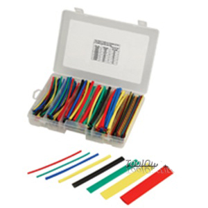 Heat Shrink Tube Assortment, 2:1 I.D. Shrink Ratio, Assorted