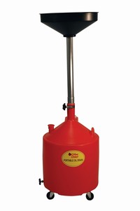 John Dow Industries JDI-18DCP 18-Gallon Poly Portable Oil Drain