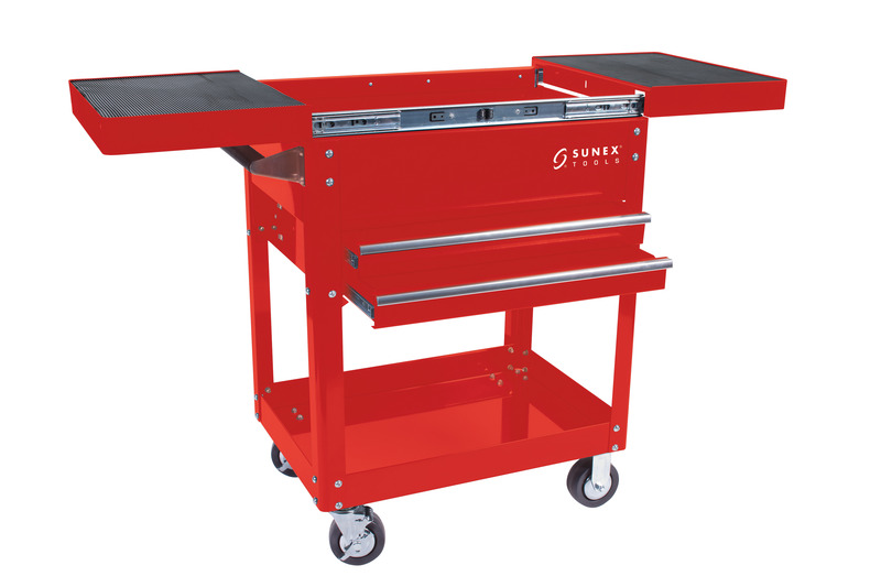 Sunex Tool SU8035R Compact Slide Utility Cart-Red