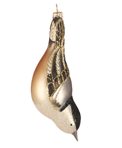 Picture of Cobane Studio COBANEC390 White Breasted Nuthatch Ornament