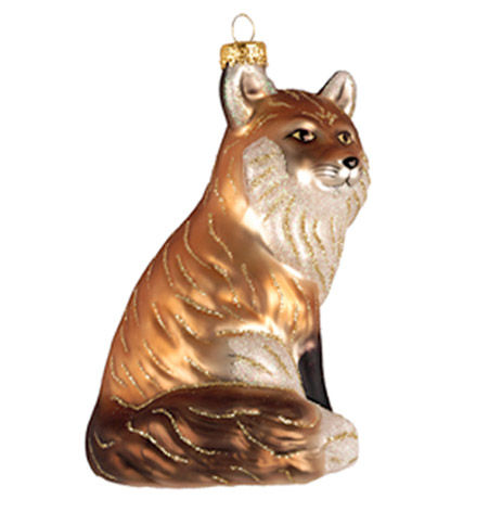 Picture of Cobane Studio COBANED387 Red Fox Ornament