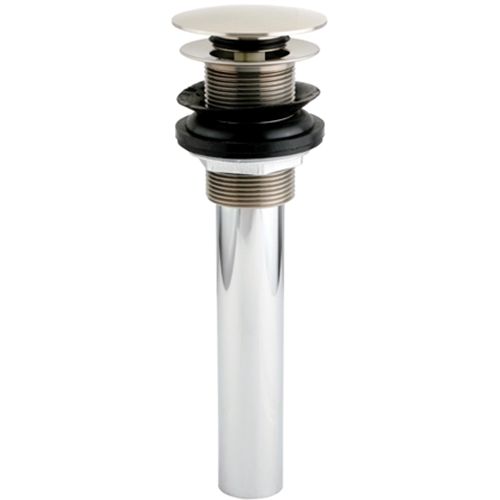 Vessel Sink Drain with Overflow Satin Nickel