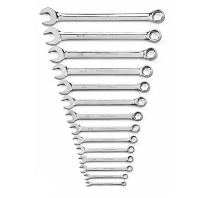 Apex Tool Group KD81924 14 PC SAE Full Polish Combination Non-Ratcheting