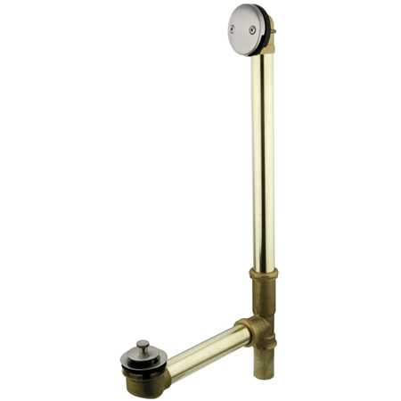 DLL3188 DLL3188 Bath Tub Drain & Overflow Satin Nickel