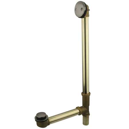 DTT2208  DTT2208 Tip-Toe Bath Tub Drain & Overflow  Satin Nickel