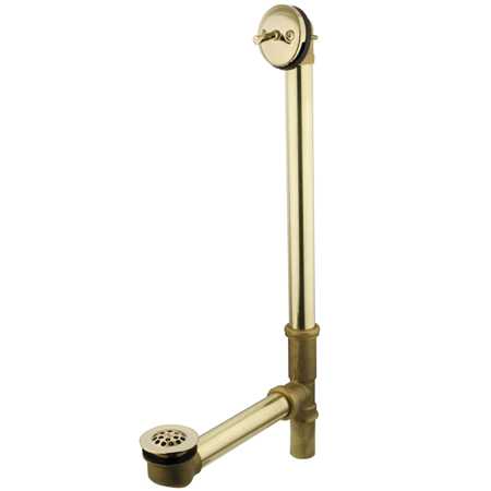 DTL1202 DTL1202 Bath Tub Drain & Overflow Polished Brass