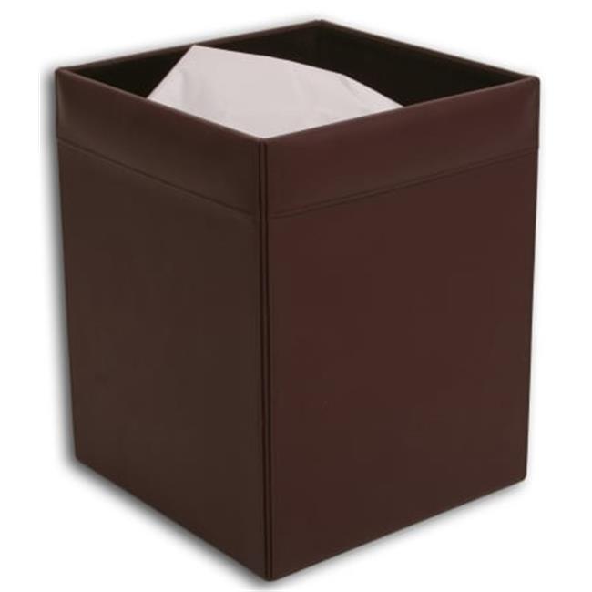 Dacasso A3403 Leather Square Waste Basket