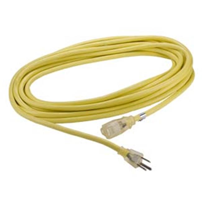 Bayco BYSL-752L 25 ft.Single Tap Lighted End Extension Cord 14-3 Gauge