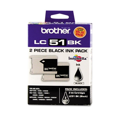 Picture of BROTHER BRTLC512PKS Brother Br Mfc-240C - 2-Sd Yld Black Inks
